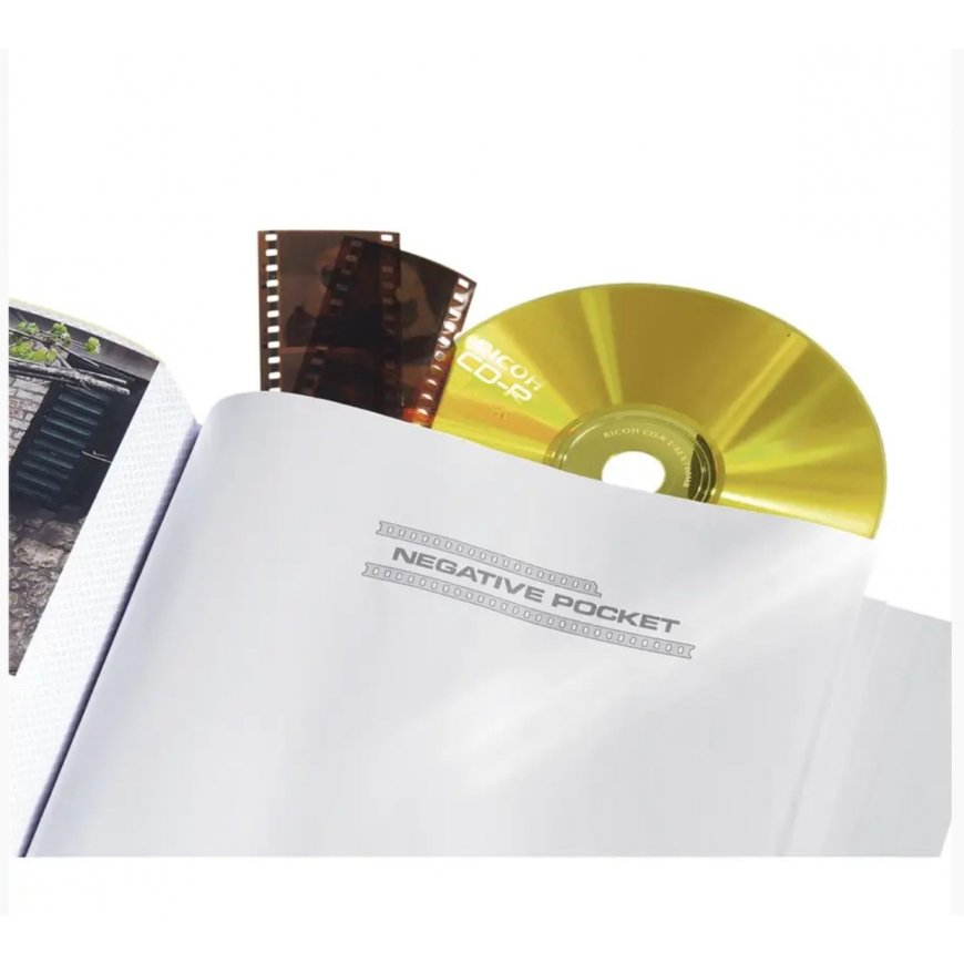 Hama 00003839 nuotraukų albumas Balta 200 lapai 10 x 15 cm Suklijuojant įrišti puslapiai – 3