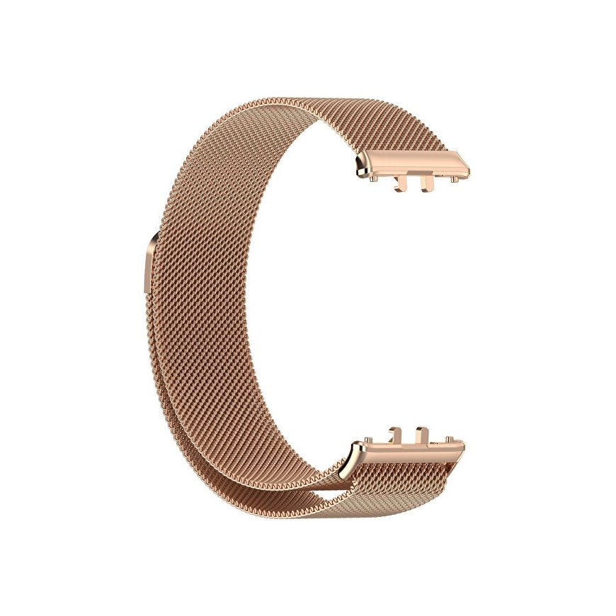 4Wrist rihm Samsung Fit 3 jaoks - Milanese Loop roosaka kuldse värviga