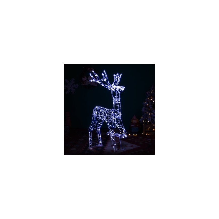 Christmas Decoration WREATH HANGER 39CM REINDEER