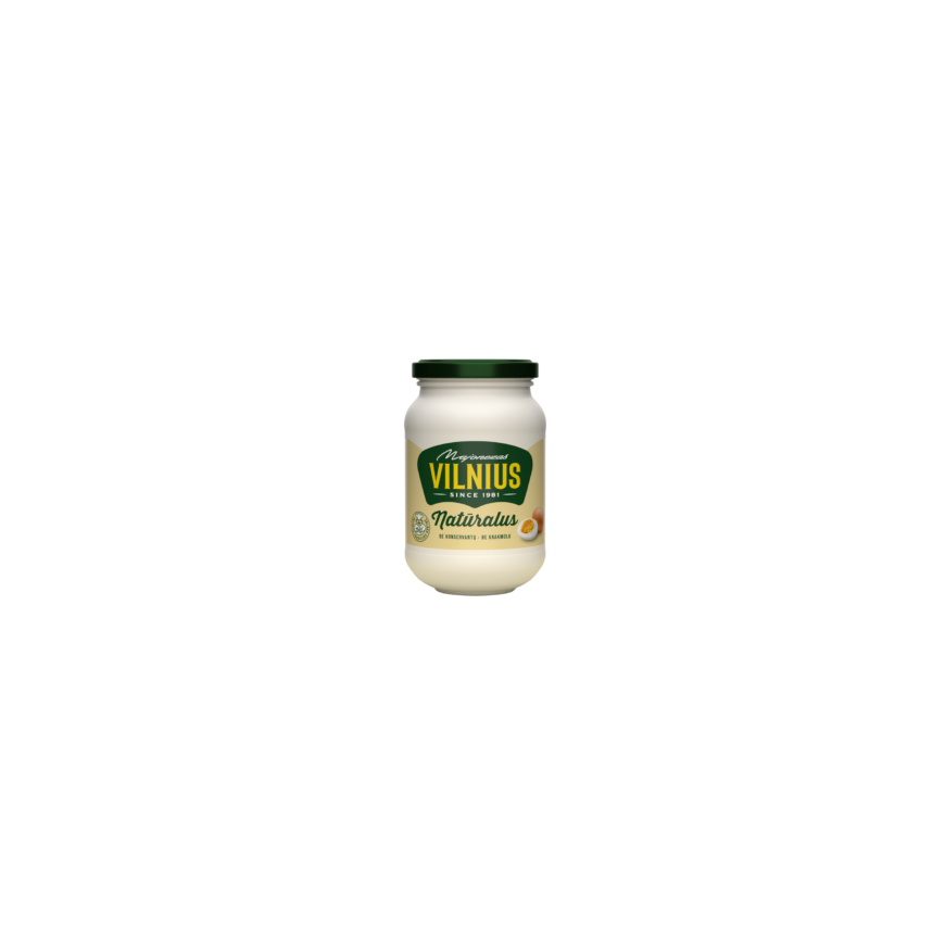 VILNIUS Natural Mayonnaise, 475 ml/420 g – 2