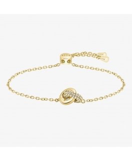 Hugo Boss Gold-plated bracelet with crystals Live Precious 1580757