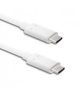 Qoltec 50508 USB-kaapeli USB 3.2 Gen 1 (3.1 Gen 1) 1 m USB C Valkoinen