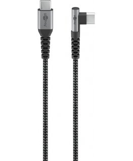 Goobay 64659 USB cable USB 2.0 1 m USB C Black, Grey