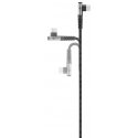 Goobay 64659 USB kabelis USB 2.0 1 m USB C Juoda, Pilka