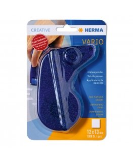 HERMA Tab dispenser Vario, permanent, blue, 1000 paper stickers