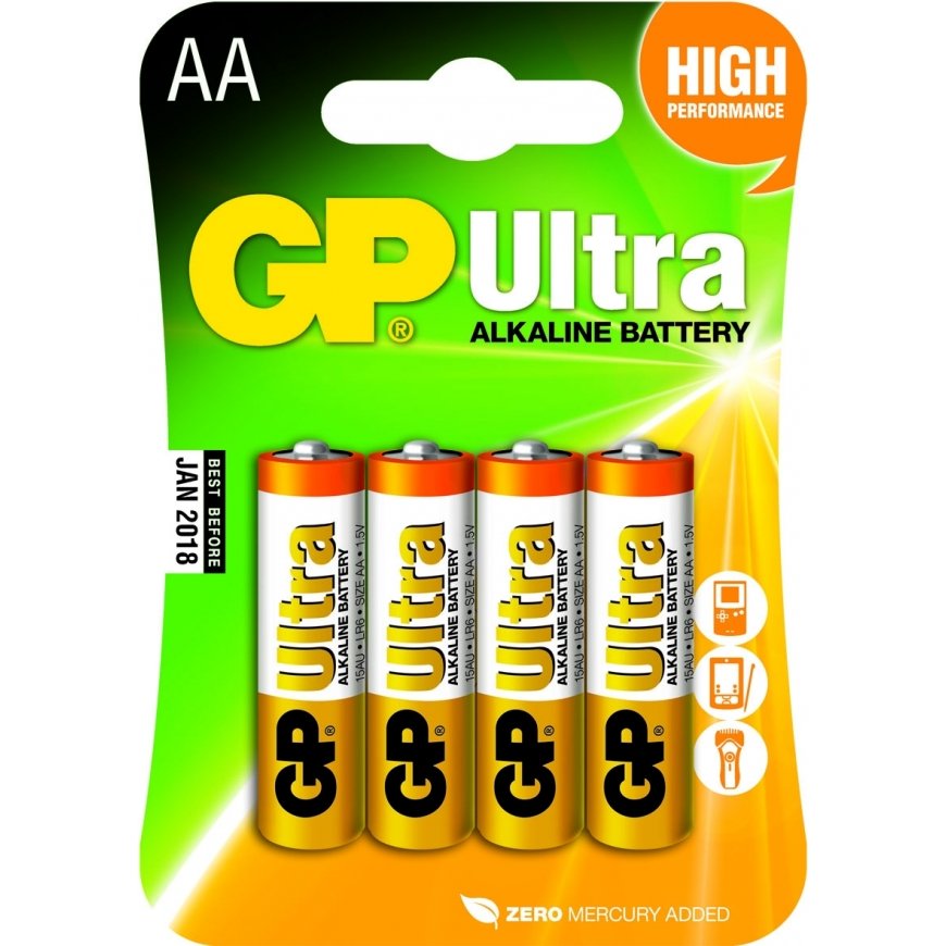 GP Batteries Ultra Alkaline AA Vienreizējas lietošanas baterija Sārmaina akumulatoru baterija