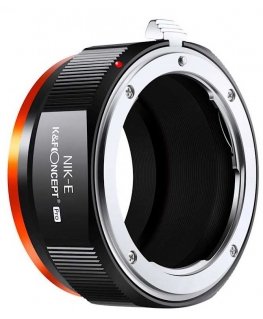 Objektiivi adapter K&F Concept Nikon F-st Sony NEX E-mount alumiiniumist vask