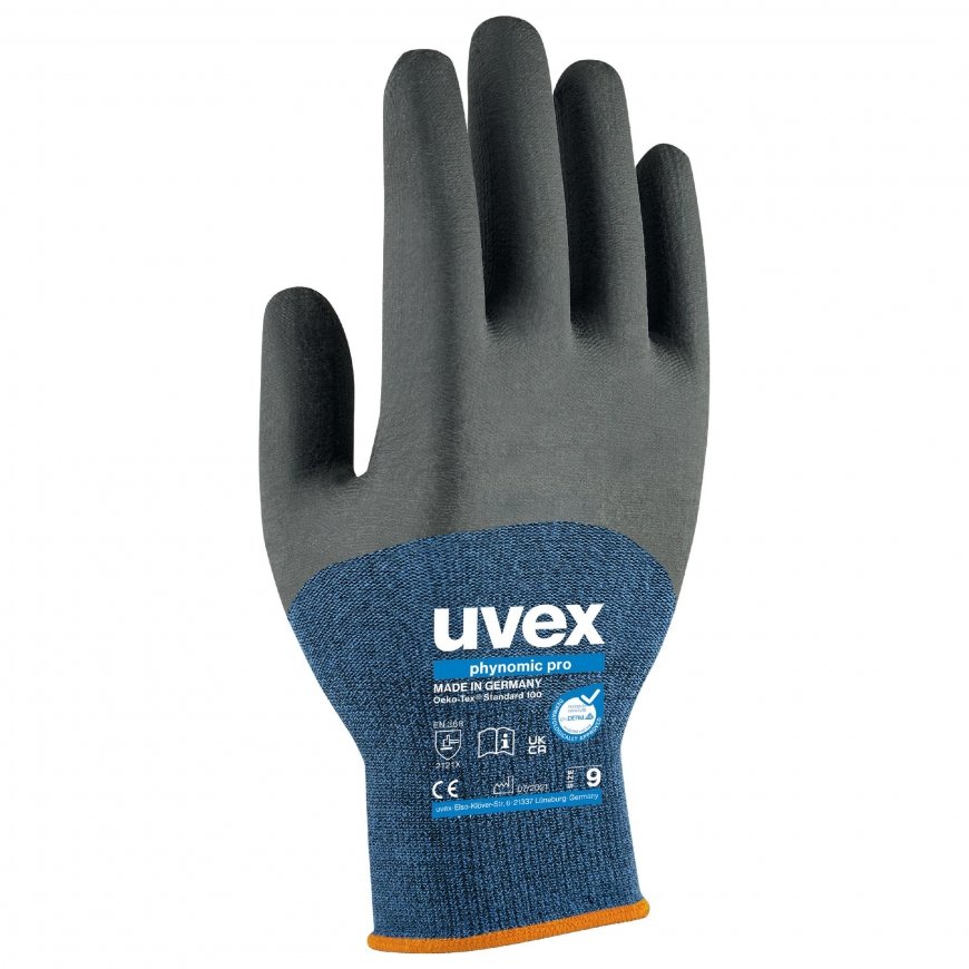 Uvex 6006207 aizsargcimdi Antracīts, Zils, Pelēks