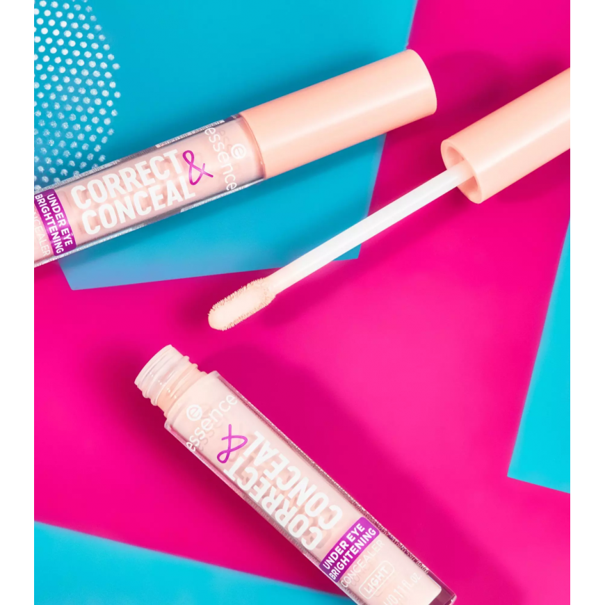 Essence Kirkastava silmänpeite „Correct & Conceal“, 10 vaaleaa väriä, 3,5 ml