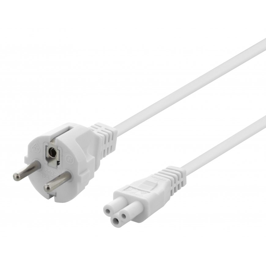 Deltaco DEL-109NV elektrības kabelis Balts 2