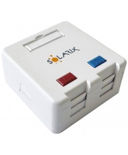 Solarix modular socket for 2 corner stones, designed for surface mounting, white SXMO-2-0-WH