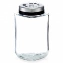 Zeller Glass Dispenser, Spice Container, Glass Jar for Salt and Pepper. Zeller Glass Dispenser, Spice Container, Glass Jar for Salt and Pepper.