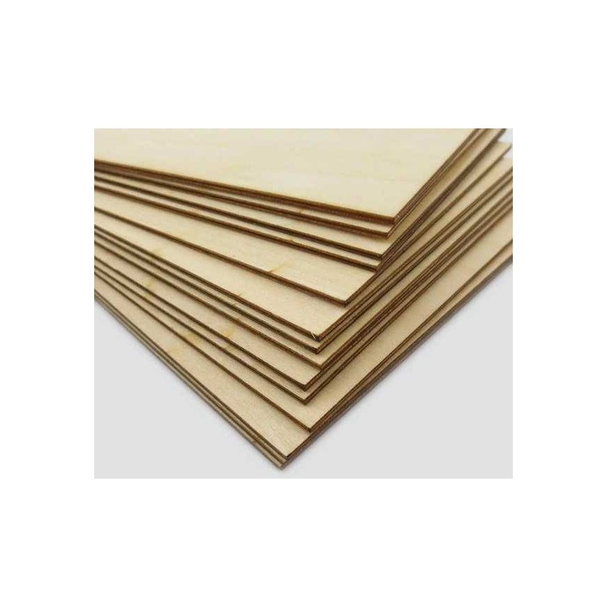 OEM Plywood 2mm 200x450 mm - Strip for Laser Cutting and Engraving - Formatka