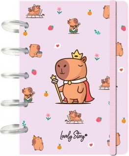 Lovely Story Capibara Majesty A6 užrašų knygelė