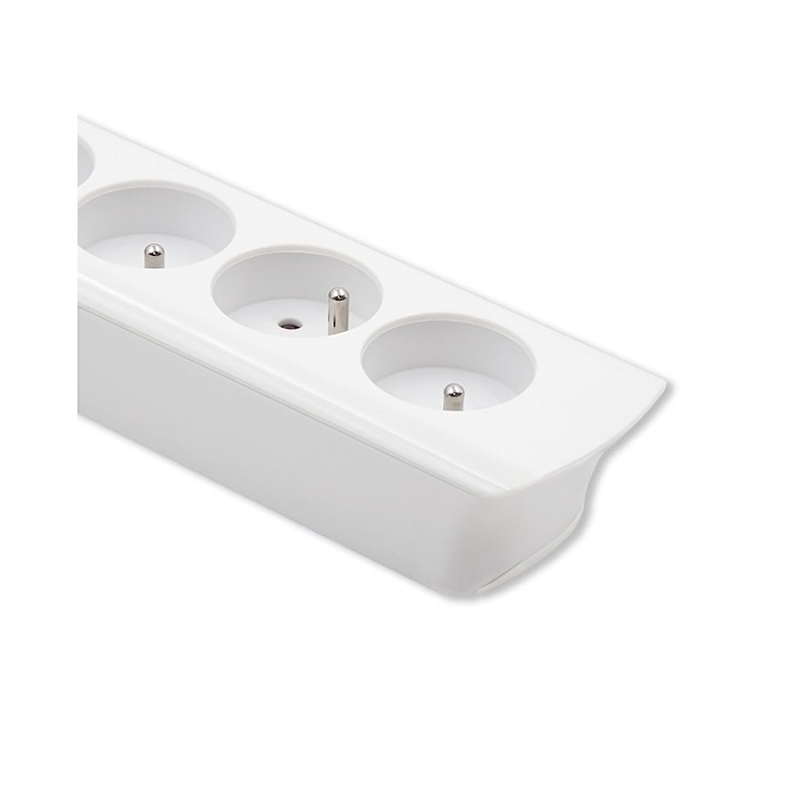 Qoltec 50278 power extension 1.8 m 6 AC outlet(s) Indoor White – 4