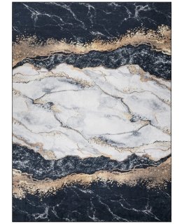 Stilius Kilimėlis ARLEN MARBLE1 spalva juoda glamūro stiliaus 80x150 Hakano