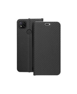 OEM LUNA Book Carbon Case for Xiaomi Redmi 9C / 9C NFC in black color.