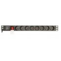 Gembird EG-PDU-014-F power distribution unit (PDU) 8 AC outlet(s) 1U Black