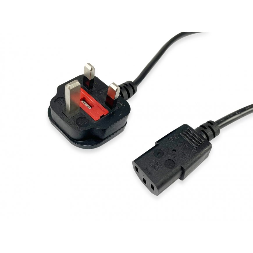 Equip 112300 Must 2 m BS 1363 C13 pistikut