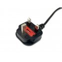 Equip 112300 Must 2 m BS 1363 C13 pistikut Equip 112300 Must 2 m BS 1363 C13 pistikut