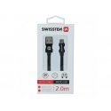 Swissten 71522301 USB cable 2 m USB A Micro-USB B Black Swissten 71522301 USB cable 2 m USB A Micro-USB B Black