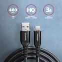 Axagon BUCM-AM10AB USB кабель USB 2.0 1 m USB A USB C Черный Axagon BUCM-AM10AB USB кабель USB 2.0 1 m USB A USB C Черный