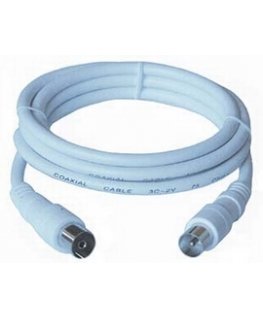 PremiumCord TV M/F, 75 Ohm, 3m coaxial cable IEC White