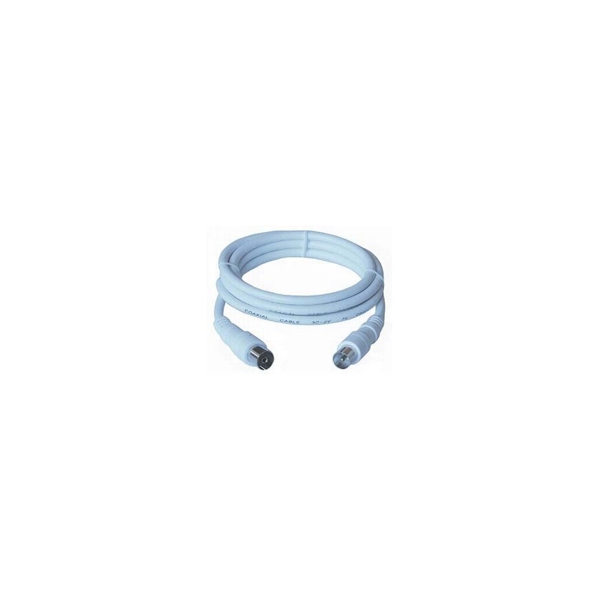 PremiumCord TV M/F, 75 Ohm, 3m coaxial cable IEC White