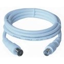 PremiumCord TV M/F, 75 Ohm, 3m koaksiaalkaabel IEC Valge PremiumCord TV M/F, 75 Ohm, 3m koaksiaalkaabel IEC Valge