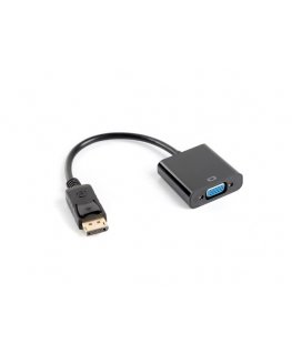 Lanberg AD-0002-BK videokaabliadapter 0,2 m VGA (D-Sub) DisplayPort Must