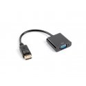 Lanberg AD-0002-BK videokaapeli-adapteri 0,2 m VGA (D-Sub) DisplayPort musta Lanberg AD-0002-BK videokaapeli-adapteri 0,2 m VGA (D-Sub) DisplayPort musta