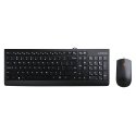 Lenovo 300 keyboard Mouse included Universal USB QWERTY US English Black