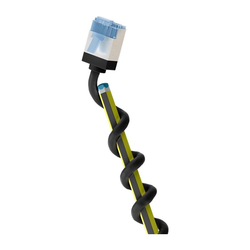 Goobay 74316 сетевой кабель Черный 0,15 m Cat6a U/FTP (STP)