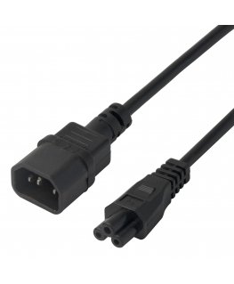 Deltaco 1902271 power cable Black 5 m IEC C14 IEC C5