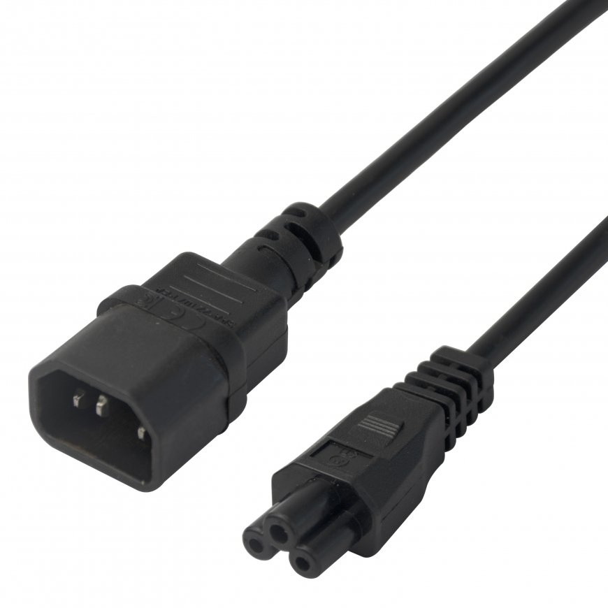 Deltaco 1902271 elektrības kabelis Melns 5