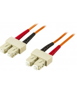 Deltaco Kuitukaapeli SC - SC 50/125 duplex multimode, 1m