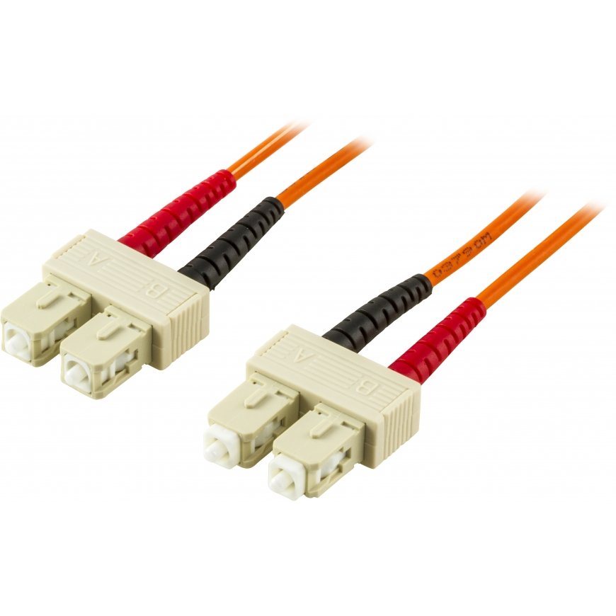 Deltaco FB-21 InfiniBand/fibre optic cable 1 m 2x SC Orange