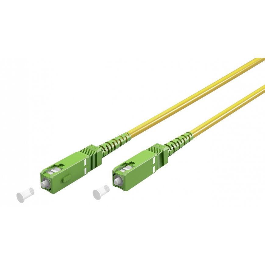 Goobay 59641 „InfiniBand“ arba pluoštinis optinis kabelis 5 m SC FTTH Geltona