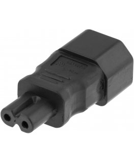Deltaco DEL-1012 maitinimo kabelis Juoda IEC C14 IEC C7