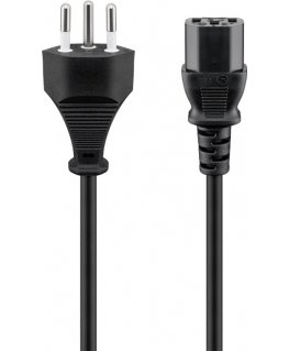 Goobay 93617 кабель питания Черный 2 m SEV 1011 IEC C13