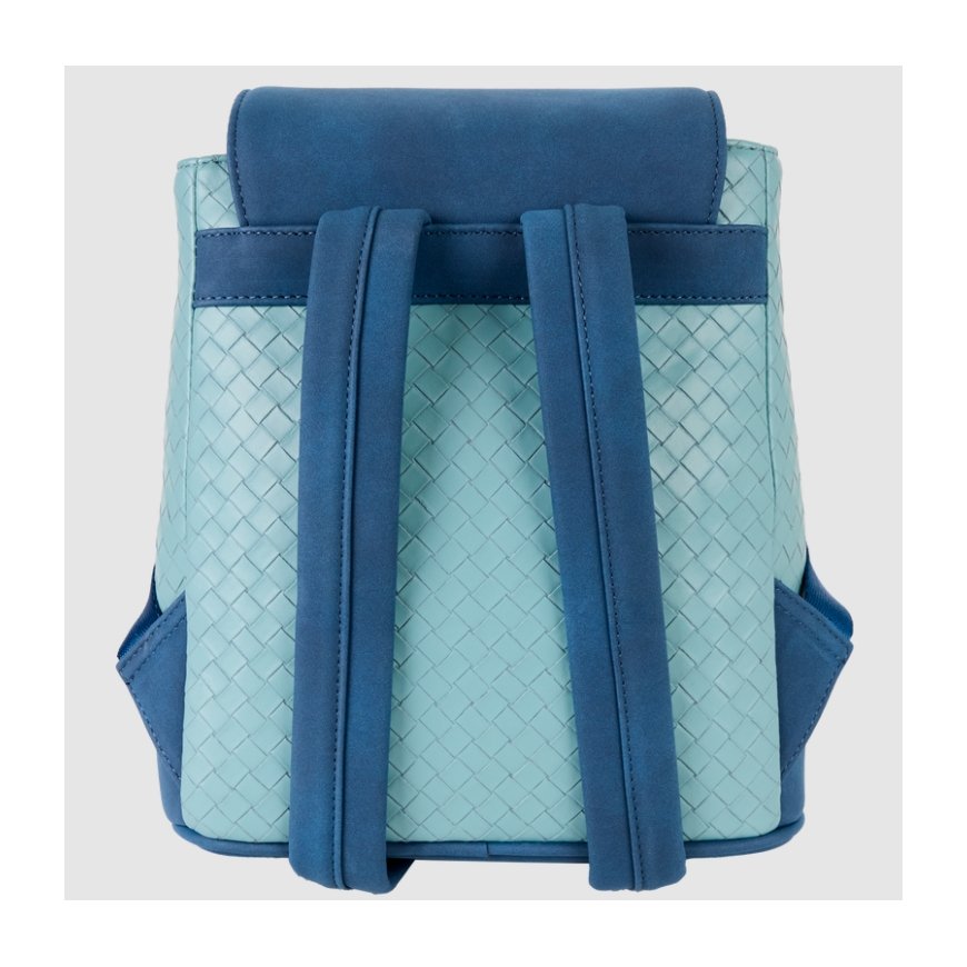 Loungefly Stitch Embroidered Floral Drawstring Mini backpack Casual backpack Blue Polyurethane (PU) – 5