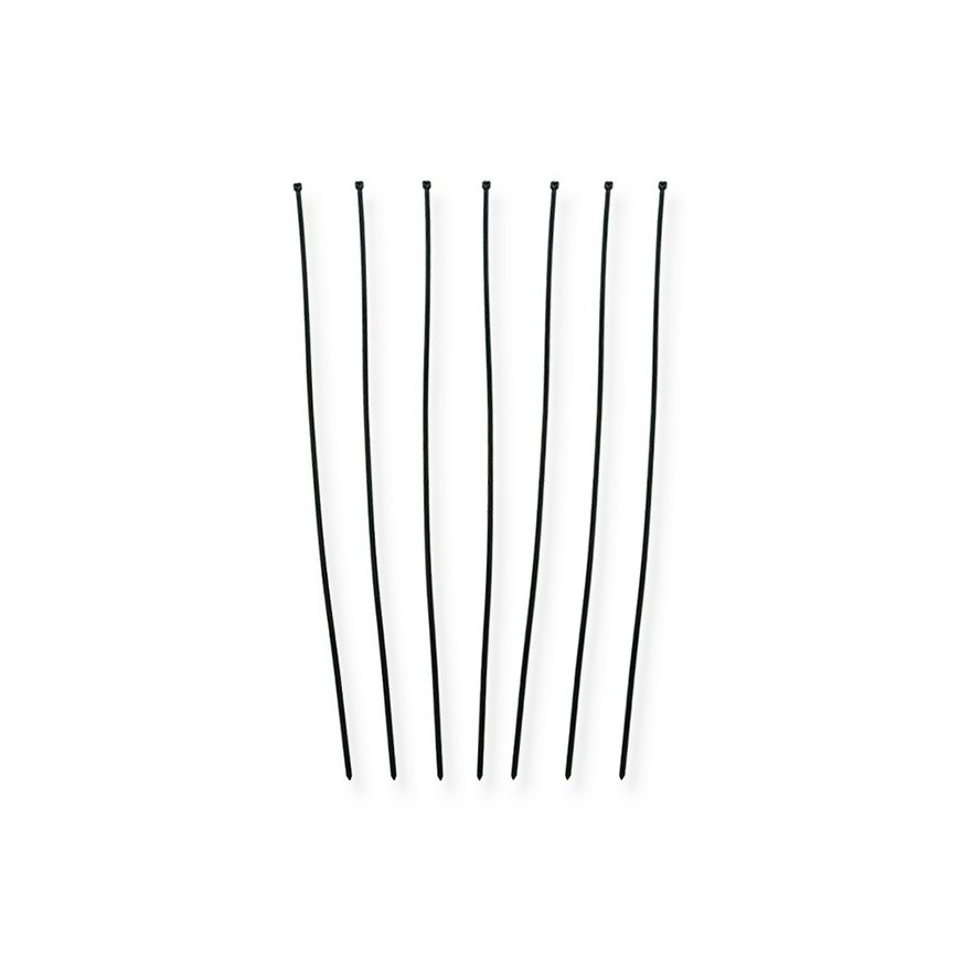 Qoltec 52214 nippuside Tikasmallinen johdinside Nailon musta 50 kpl – 2