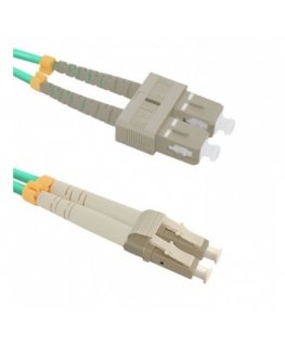 Qoltec 54348 InfiniBand un optiskās šķiedras kabelis 1 m LC SC Zaļš