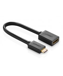 Ugreen 20137 HDMI kabelis Mini-HDMI Melns, Zelts