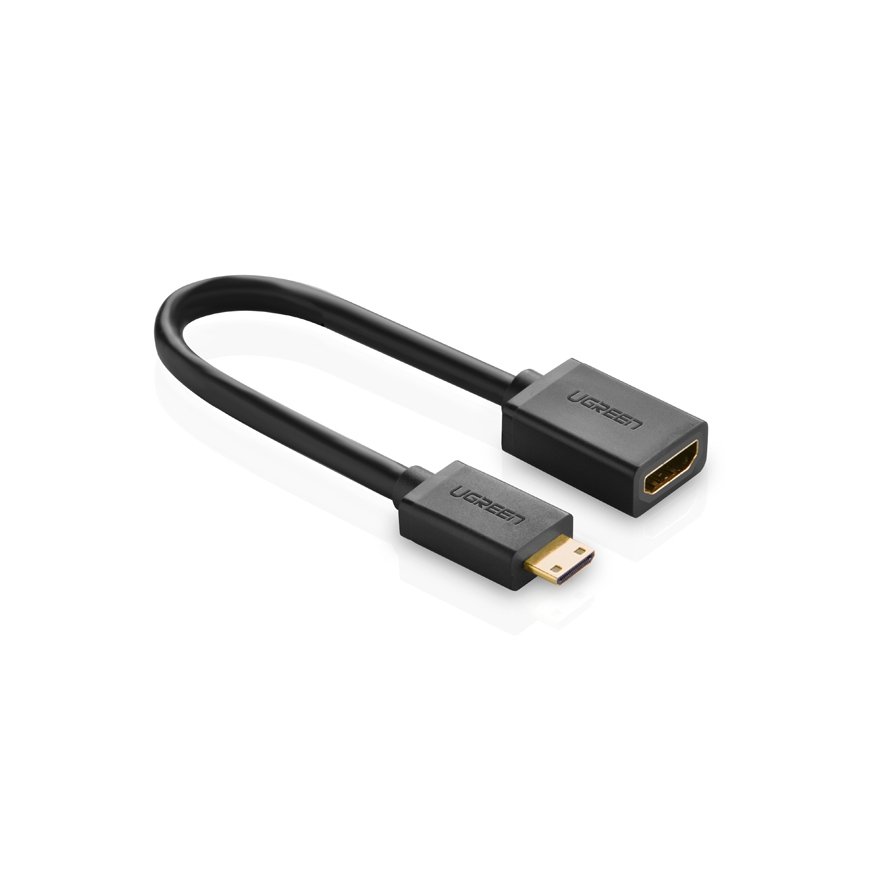 Ugreen 20137 HDMI-kaabel Mini-HDMI Must, Kuld