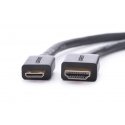 Ugreen 20137 HDMI-kaapeli Mini-HDMI musta, Kulta Ugreen 20137 HDMI-kaapeli Mini-HDMI musta, Kulta