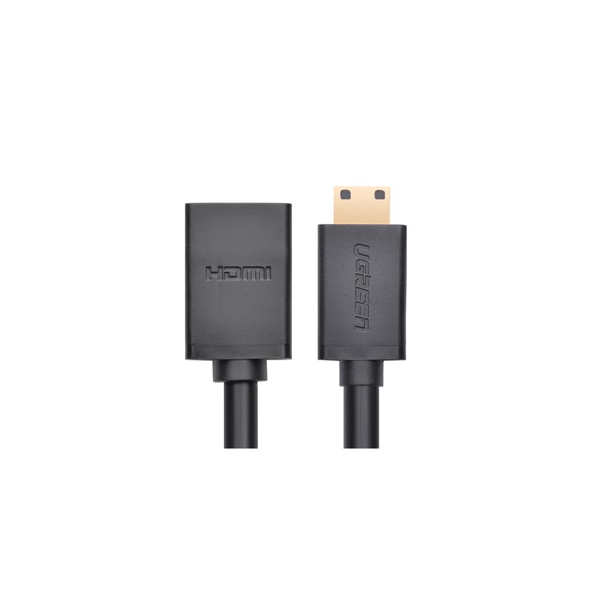 Ugreen 20137 HDMI kabelis Mini-HDMI Melns, Zelts – 4