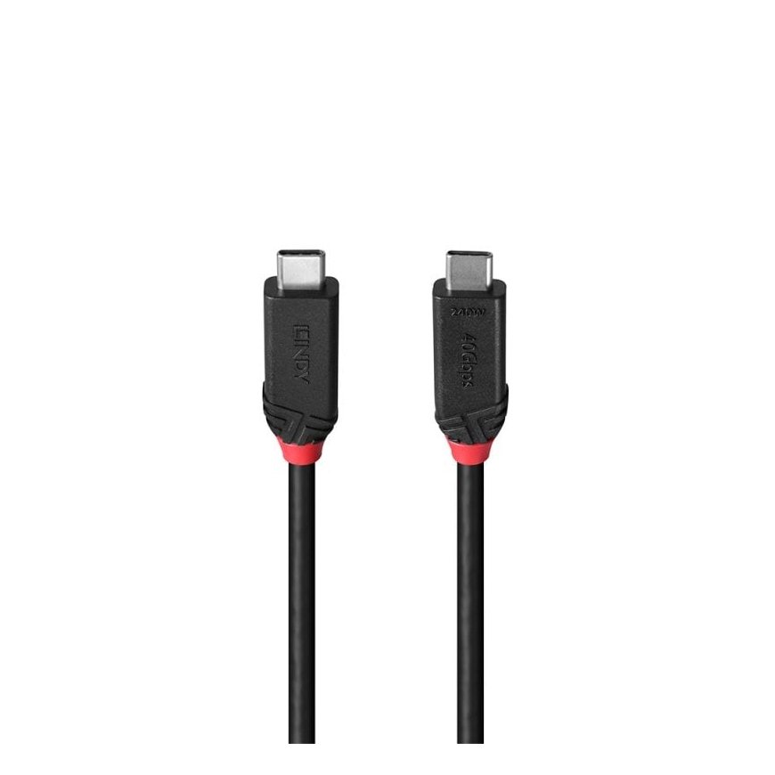 Lindy 37000 USB кабель USB4 Gen 3x2 0,5 m USB C Черный – 2