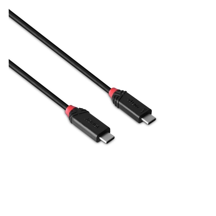 Lindy 37000 USB kabelis USB4 Gen 3x2 0,5 m USB C Juoda – 3