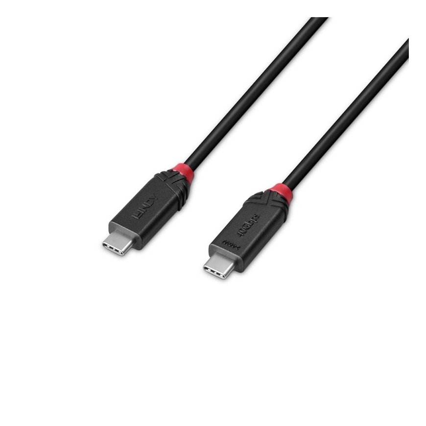 Lindy 37000 USB кабель USB4 Gen 3x2 0,5 m USB C Черный – 5